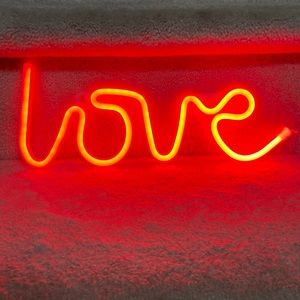 love neon led decorative wall lighting